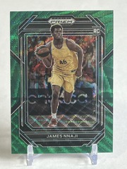 2023 Panini Prizm Draft Picks #3 James Nnaji Green Wave RC Rookie